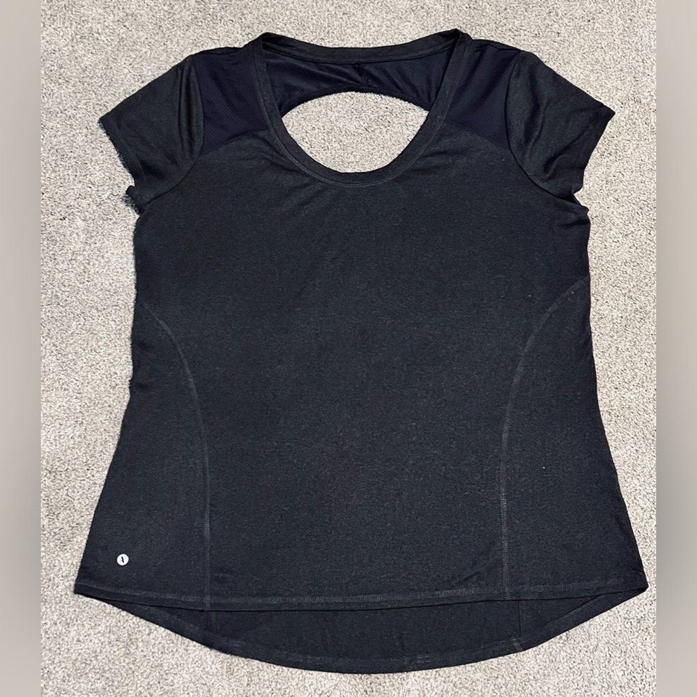 Xersion Womens dri fit  Crew Neck Short Sleeve T-Shirt black large